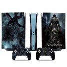 Bloodborne decal skin for PS5 digital Console & 2 Controllers
