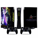 Cyberpunk decal skin for PS5 digital Console & 2 Controllers