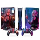 Cyberpunk decal skin for PS5 digital Console & 2 Controllers