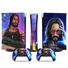 Cyberpunk decal skin for PS5 digital Console & 2 Controllers