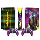 Cyberpunk decal skin for PS5 digital Console & 2 Controllers