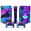 Cyberpunk decal skin for PS5 digital Console & 2 Controllers