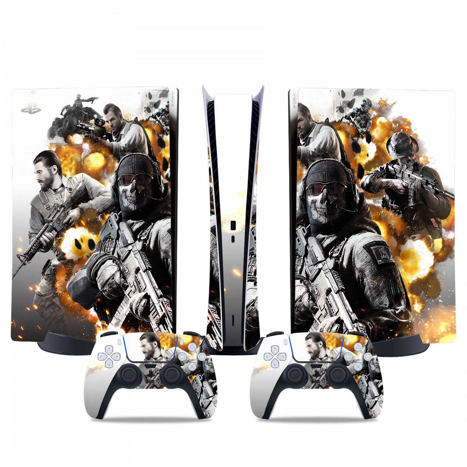 Call of Duty decal skin for PS5 digital Console & 2 Controllers
