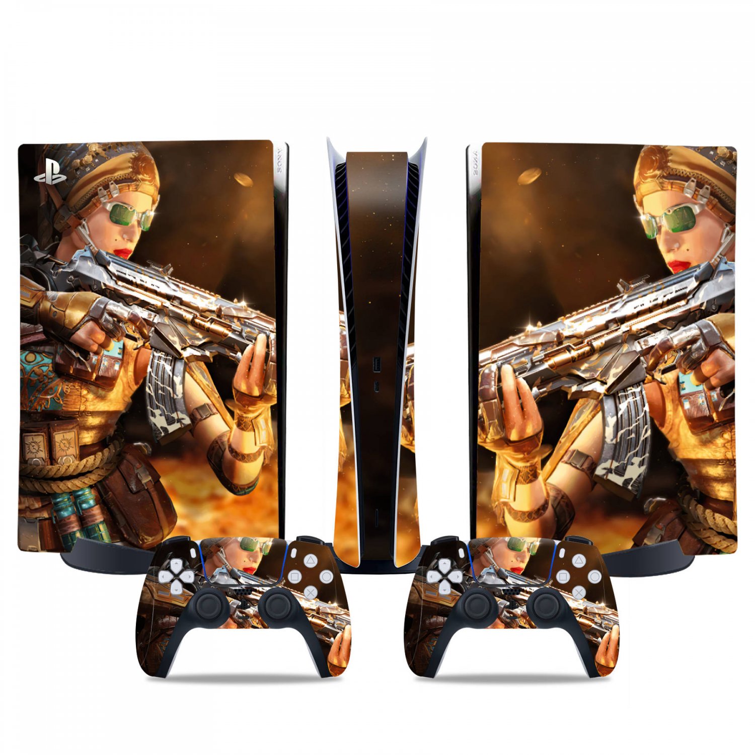 Call of Duty decal skin for PS5 digital Console & 2 Controllers