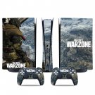 Call of Duty Warzone decal skin for PS5 digital Console & 2 Controllers