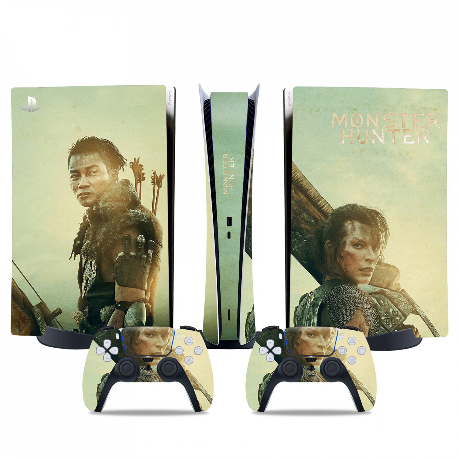 Monster Hunter decal skin for PS5 digital Console & 2 Controllers