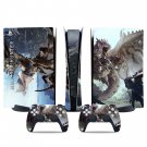 Monster Hunter World decal skin for PS5 digital Console & 2 Controllers