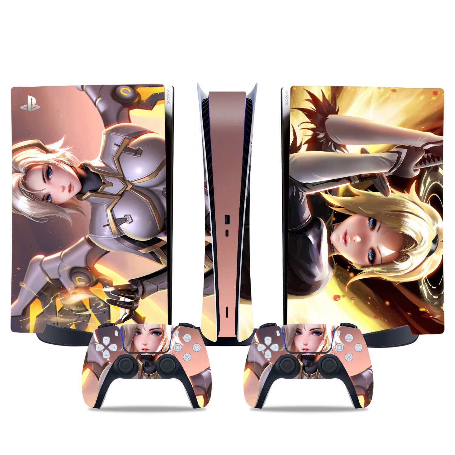 Overwatch decal skin for PS5 digital Console & 2 Controllers