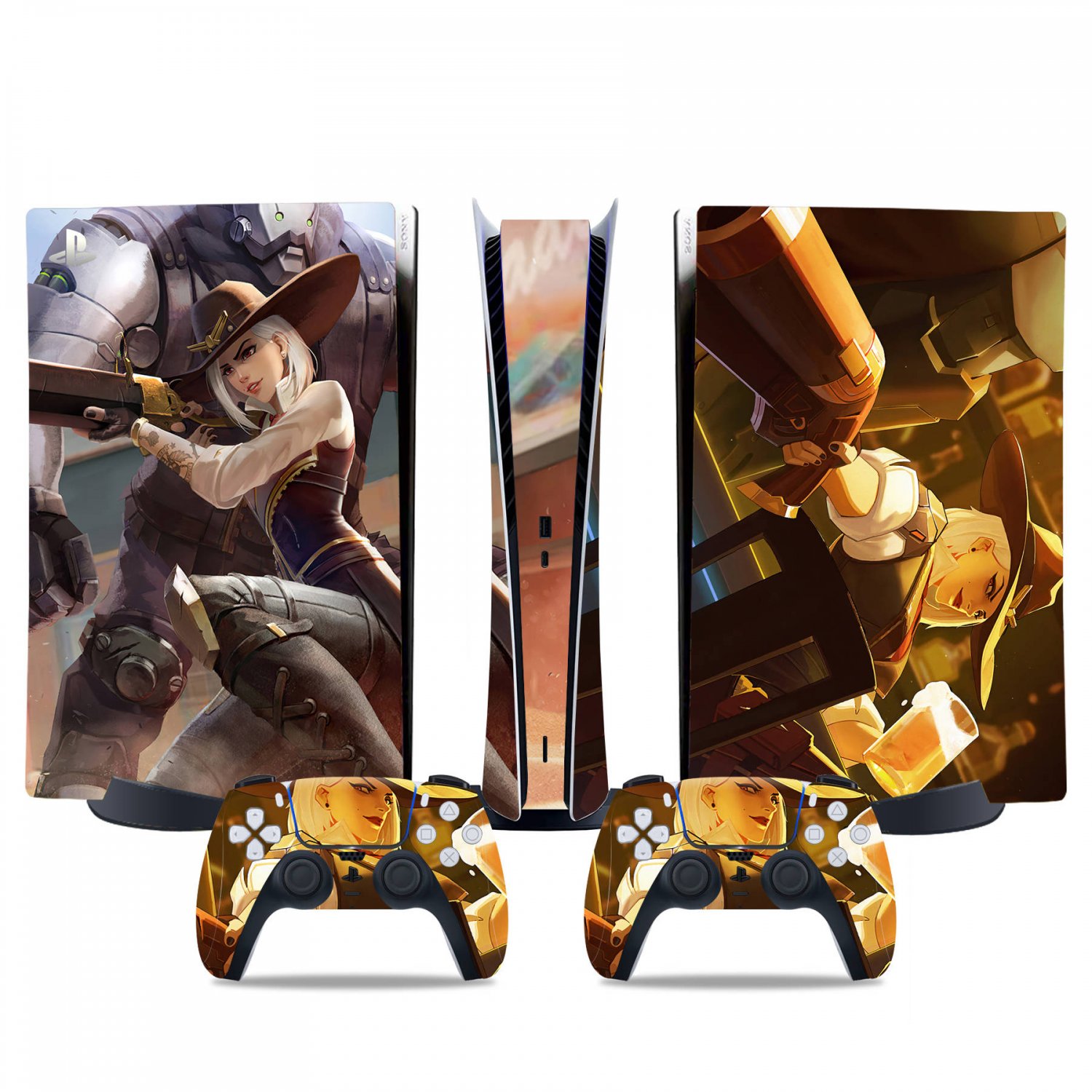 decal skin for PS5 digital Console & 2 Controllers