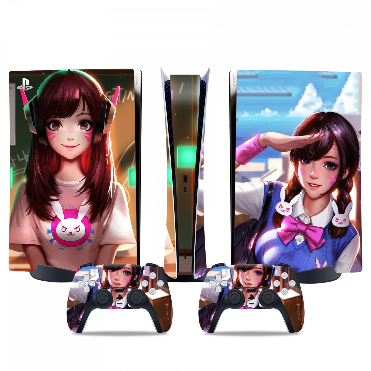 Overwatch decal skin for PS5 digital Console & 2 Controllers
