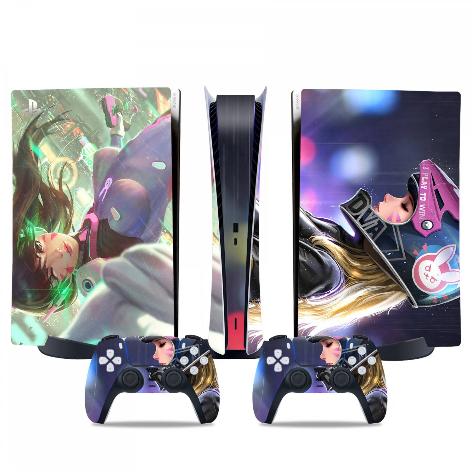 Overwatch decal skin for PS5 digital Console & 2 Controllers