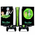 Rick and Morty decal skin for PS5 digital Console & 2 Controllers