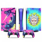 Rick and Morty decal skin for PS5 digital Console & 2 Controllers