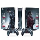 Resident Evil 2 decal skin for PS5 digital Console & 2 Controllers