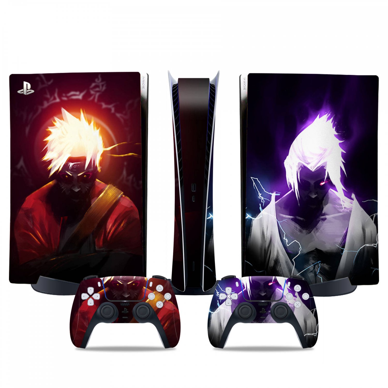 Naruto decal skin for PS5 digital Console & 2 Controllers
