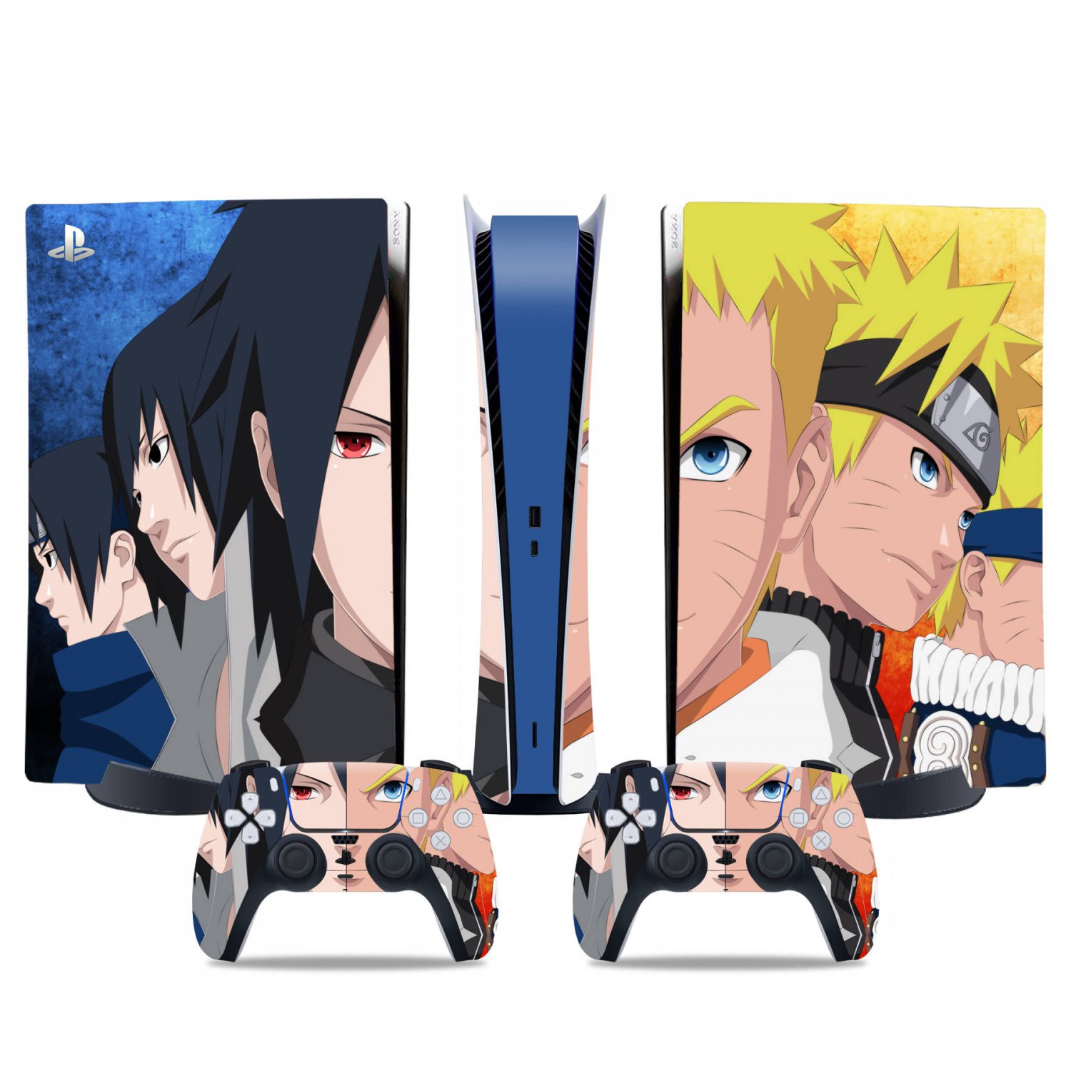 Naruto decal skin for PS5 digital Console & 2 Controllers