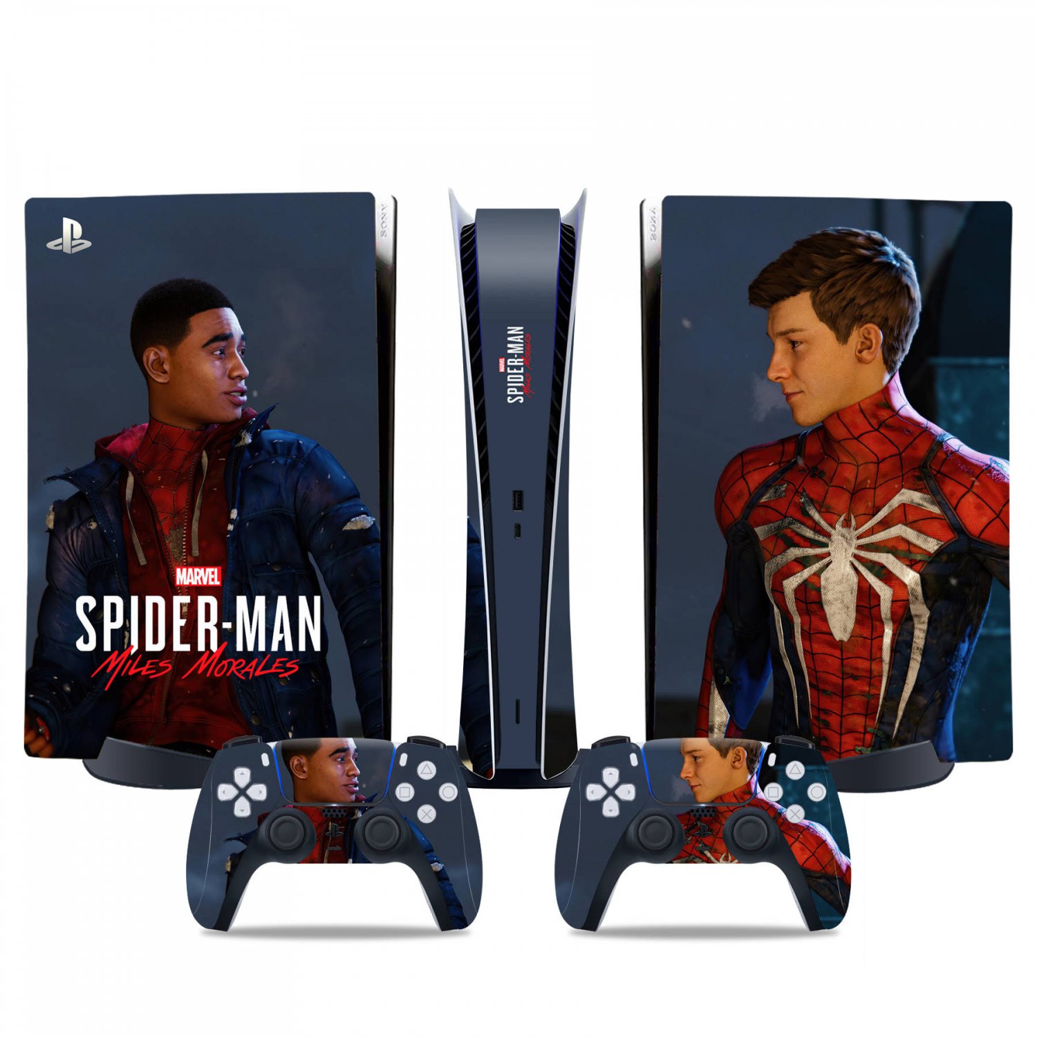 Spiderman decal skin for PS5 digital Console & 2 Controllers