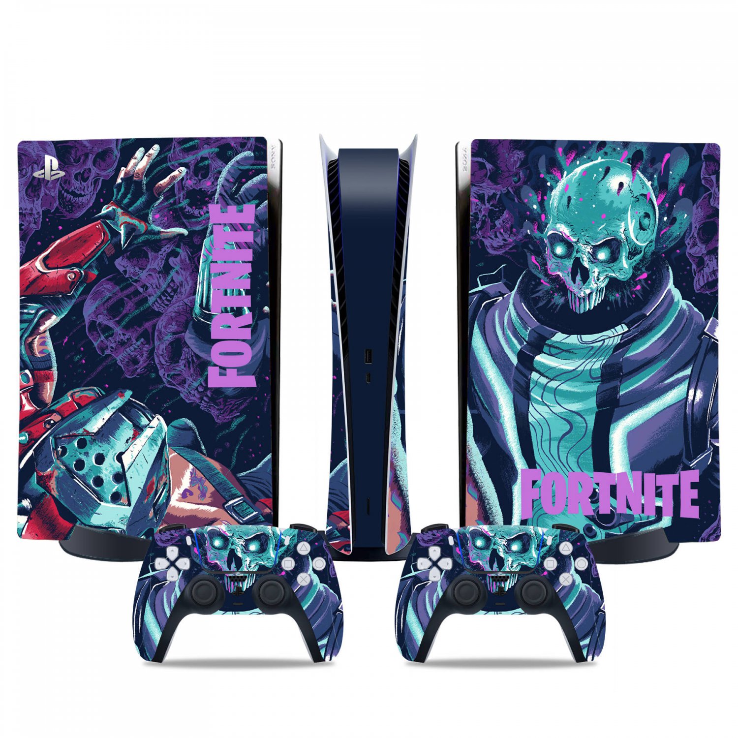 Fortnite decal skin for PS5 digital Console & 2 Controllers