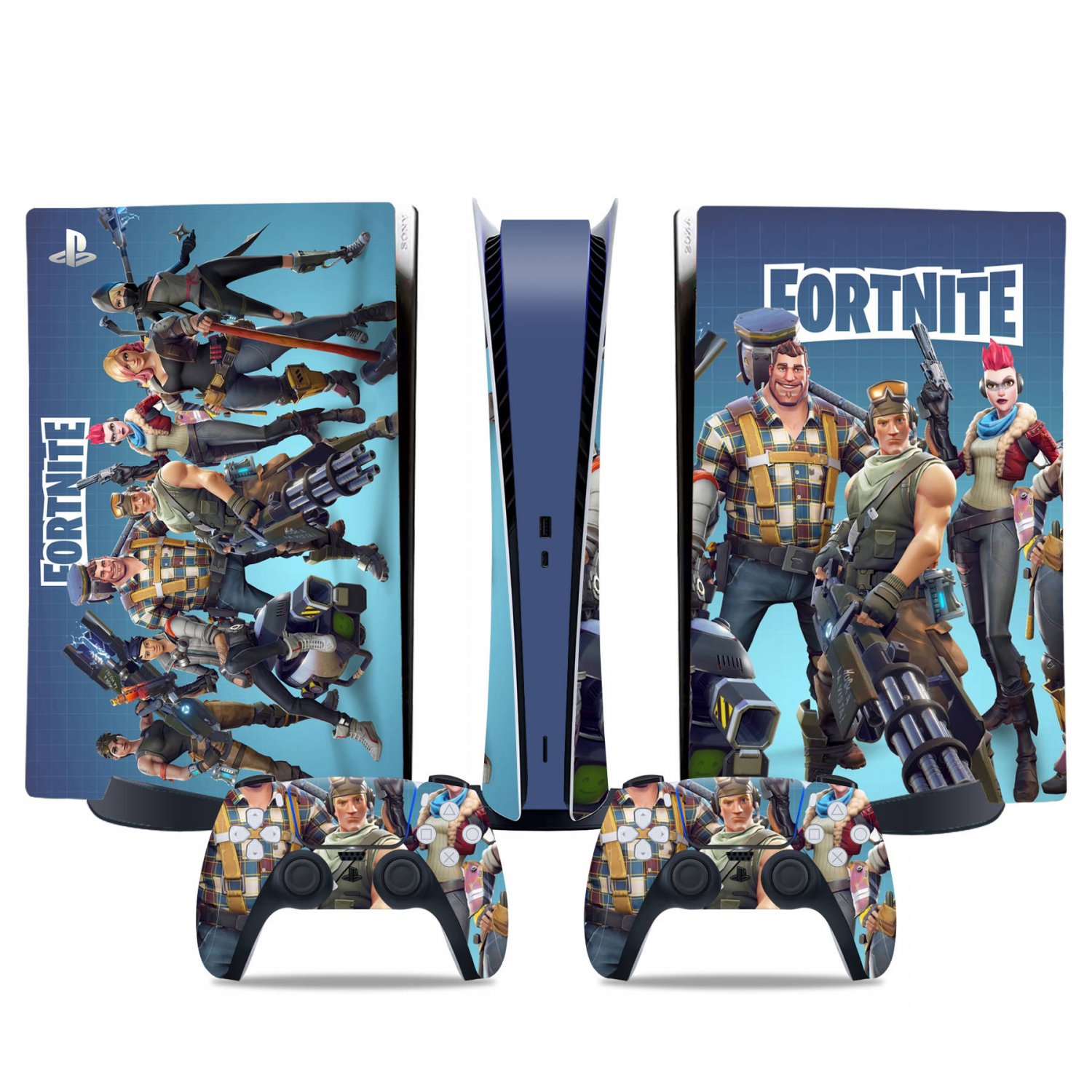 Fortnite decal skin for PS5 digital Console & 2 Controllers