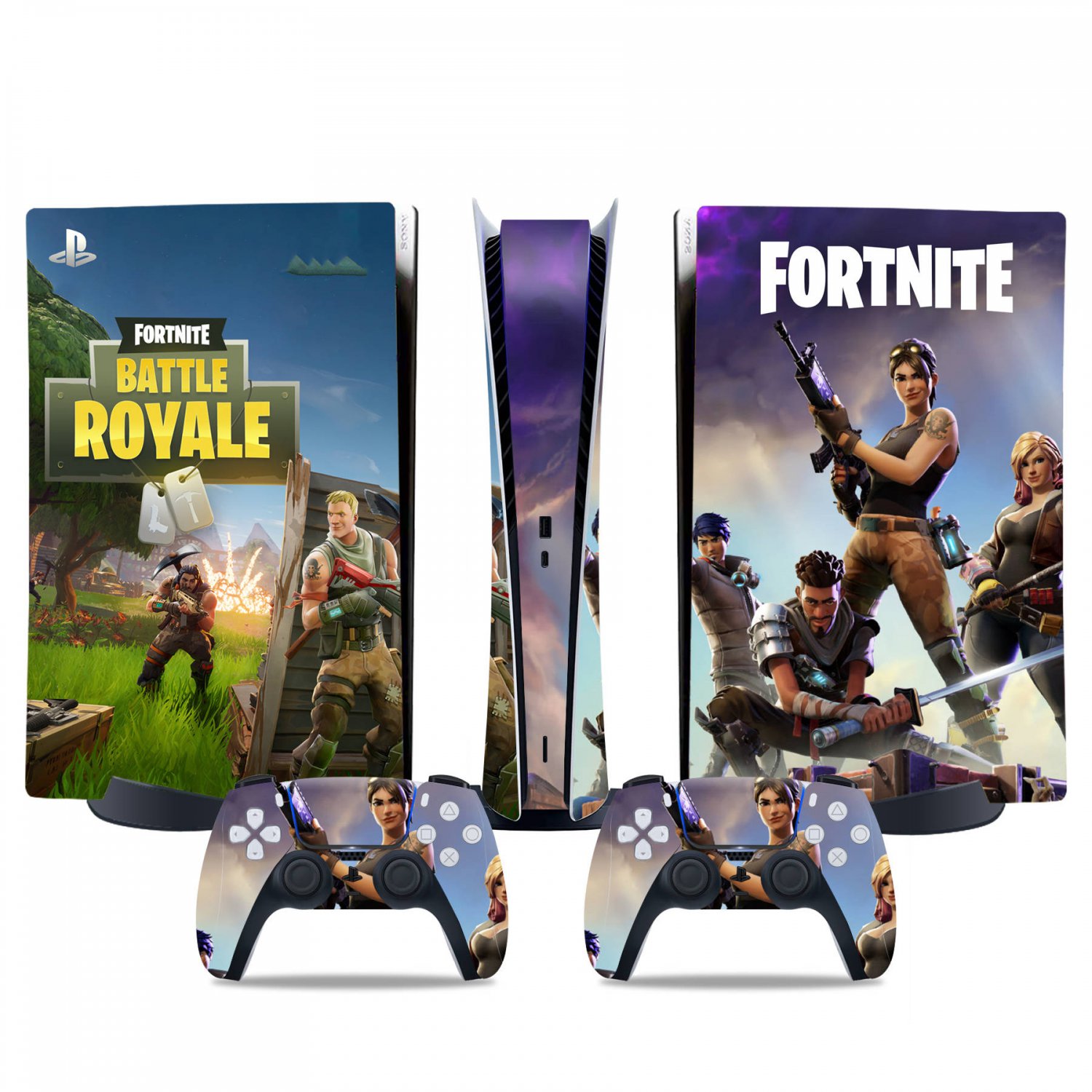 Fortnite decal skin for PS5 digital Console & 2 Controllers