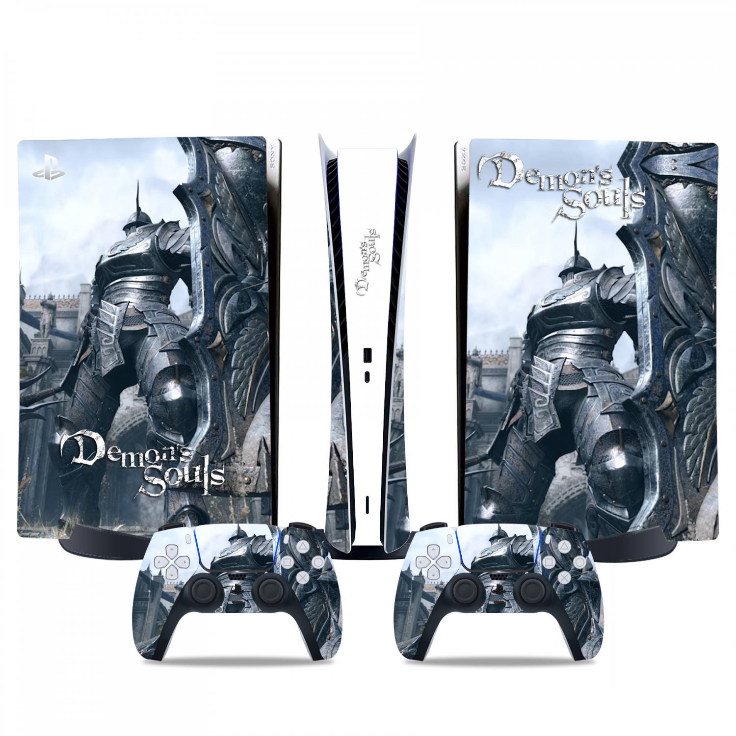 Demons Souls decal skin for PS5 digital Console & 2 Controllers