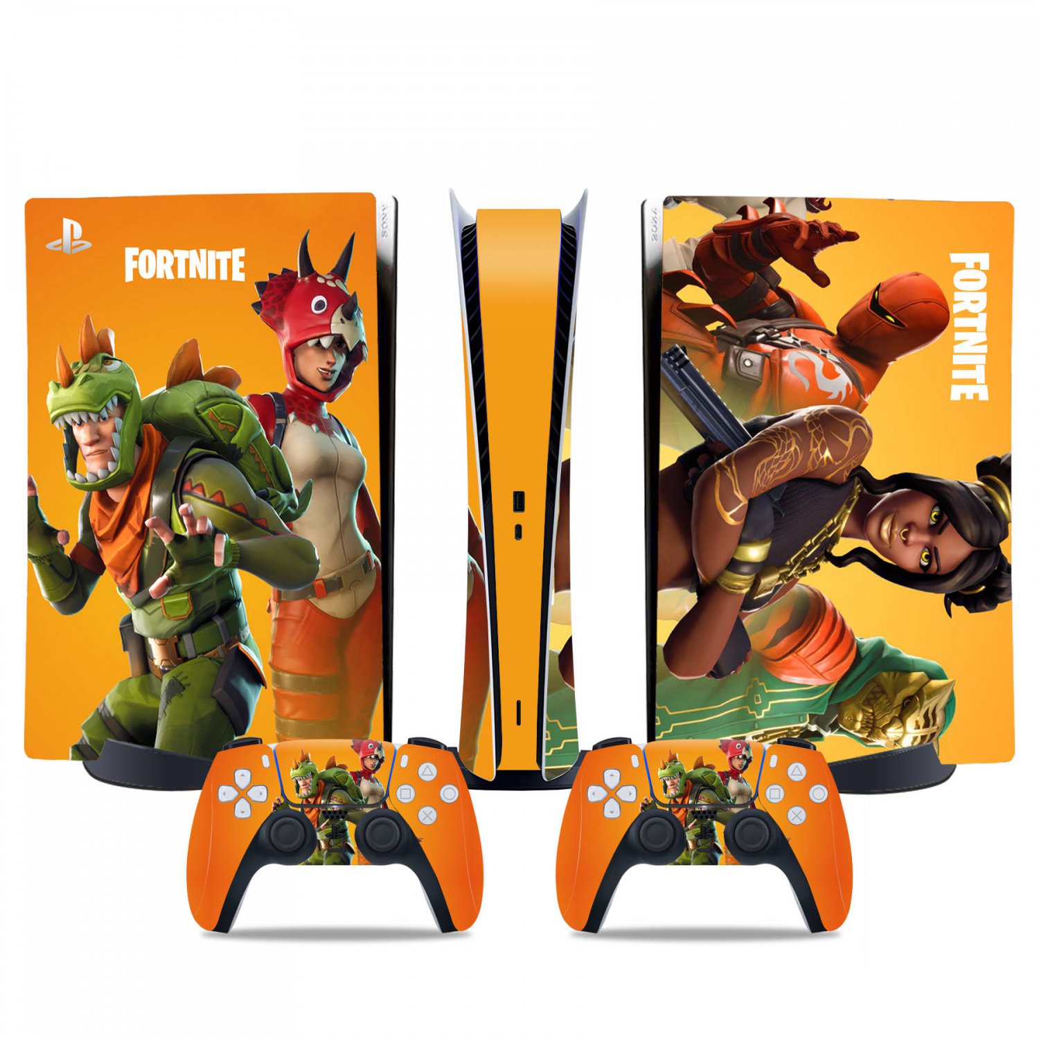 Fortnite decal skin for PS5 digital Console & 2 Controllers