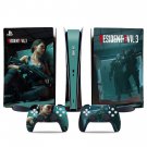 Resident Evil 3 decal skin for PS5 digital Console & 2 Controllers