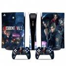 Resident Evil 2 decal skin for PS5 digital Console & 2 Controllers