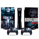 Resident Evil 3 decal skin for PS5 digital Console & 2 Controllers