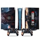Resident Evil 3 decal skin for PS5 digital Console & 2 Controllers