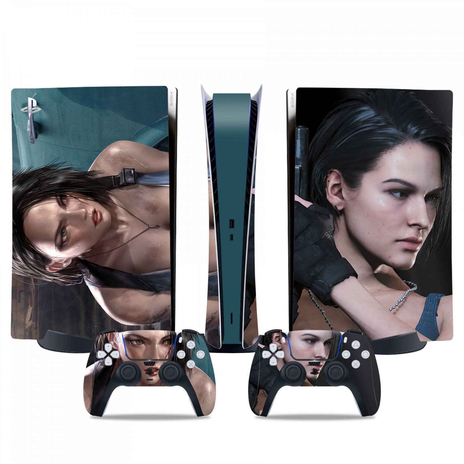 Resident Evil 3 decal skin for PS5 digital Console & 2 Controllers