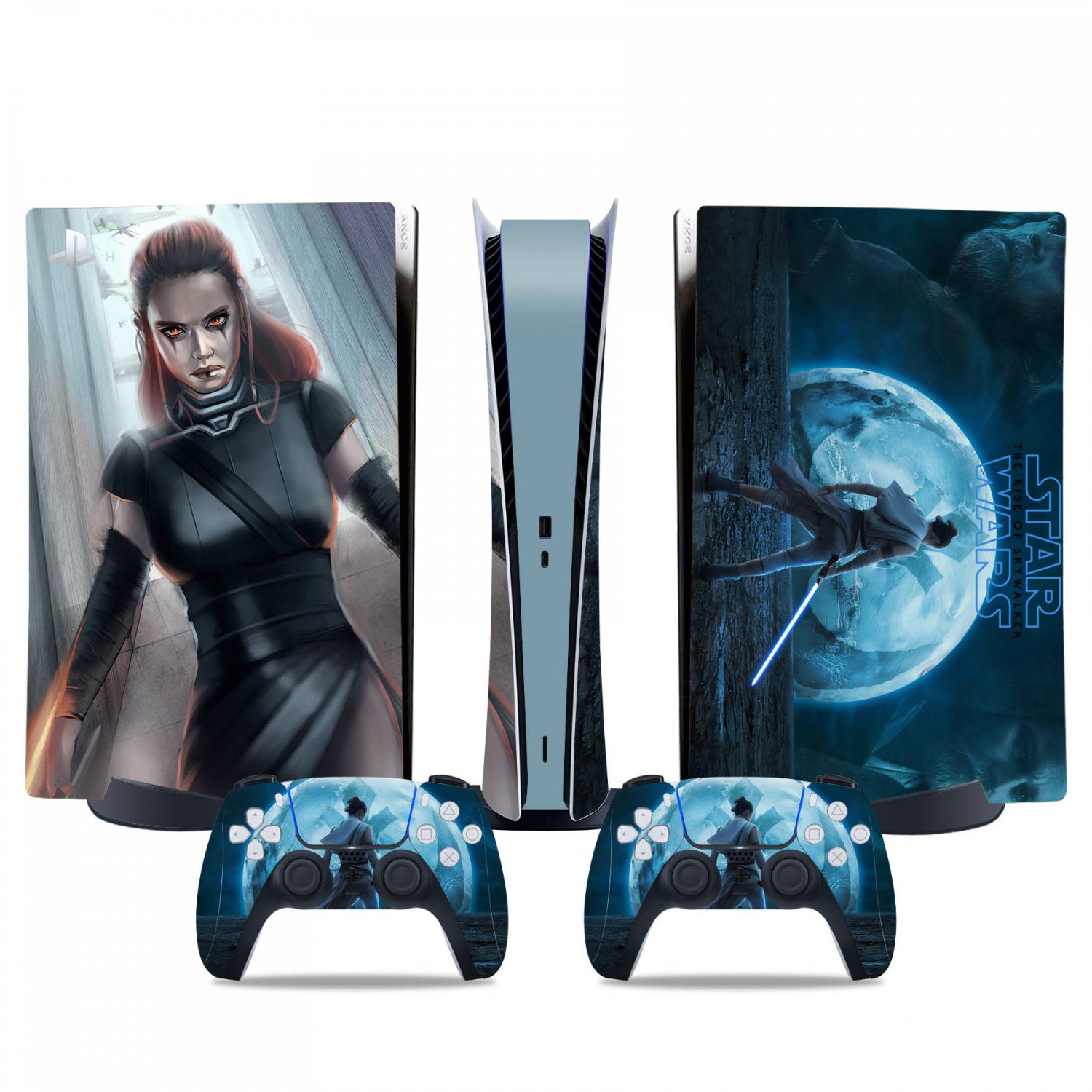 Star Wars decal skin for PS5 digital Console & 2 Controllers
