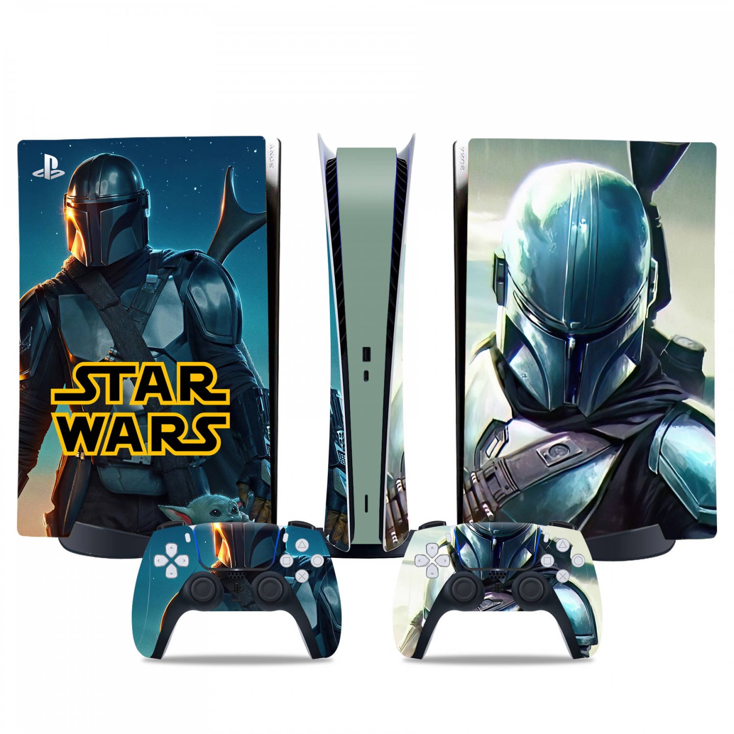 Star Wars decal skin for PS5 digital Console & 2 Controllers