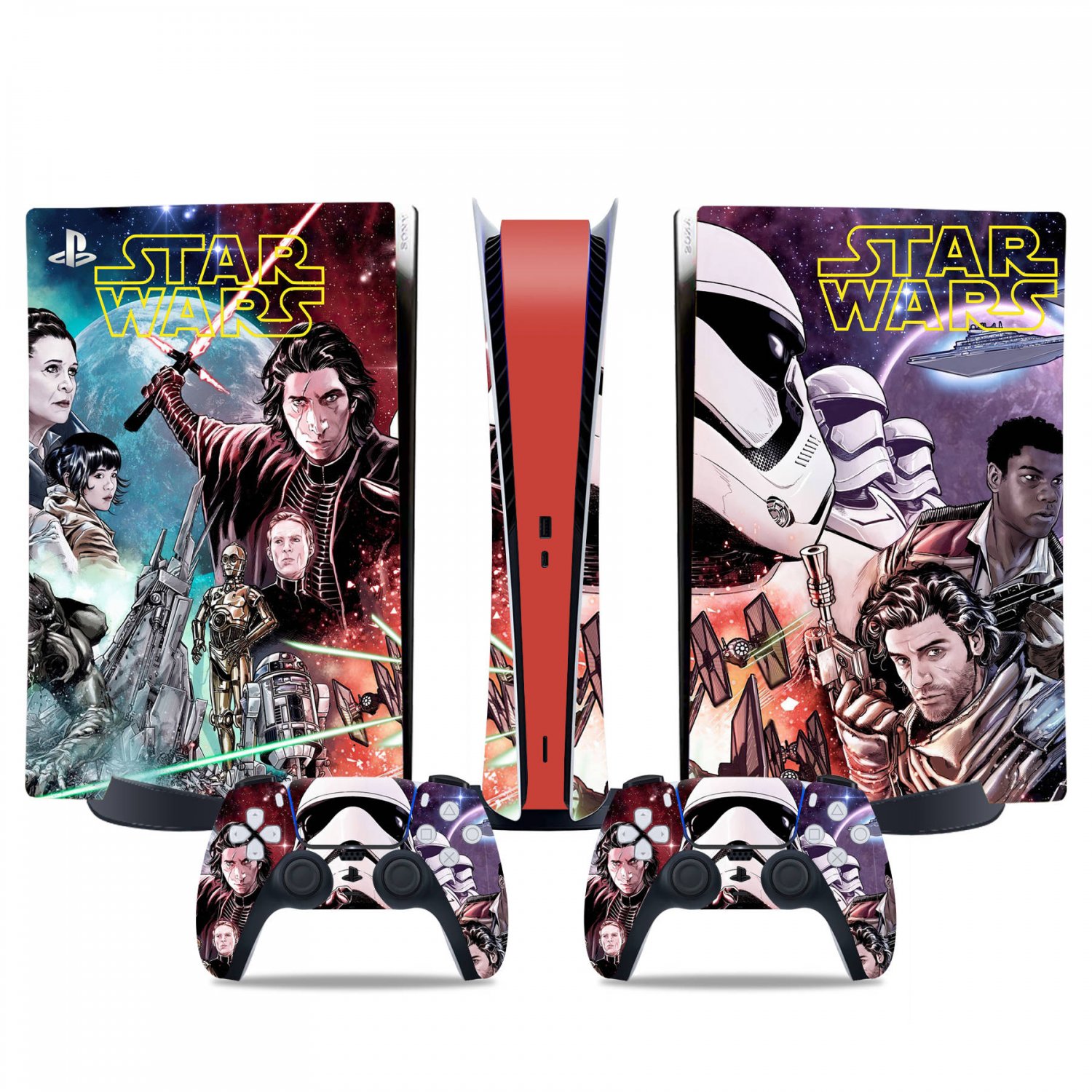 Star Wars decal skin for PS5 digital Console & 2 Controllers