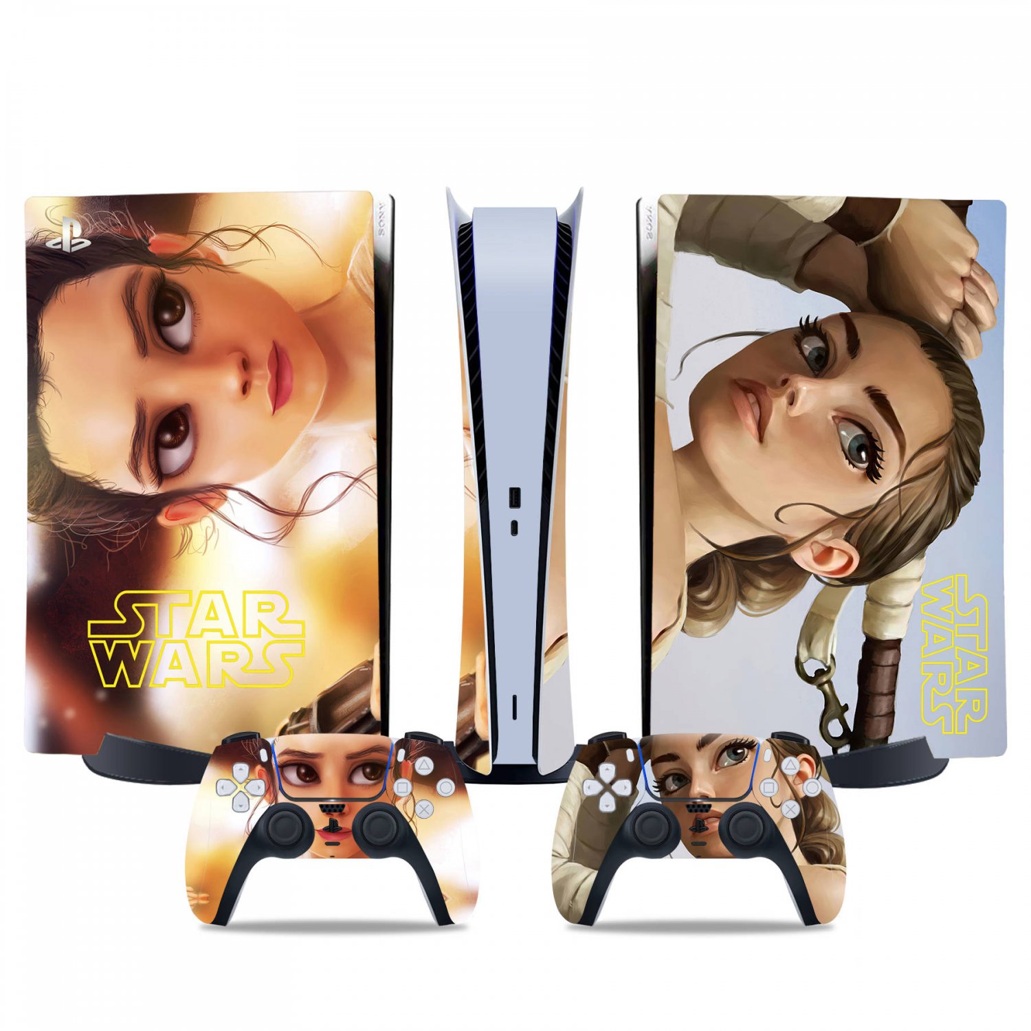 Star Wars decal skin for PS5 digital Console & 2 Controllers