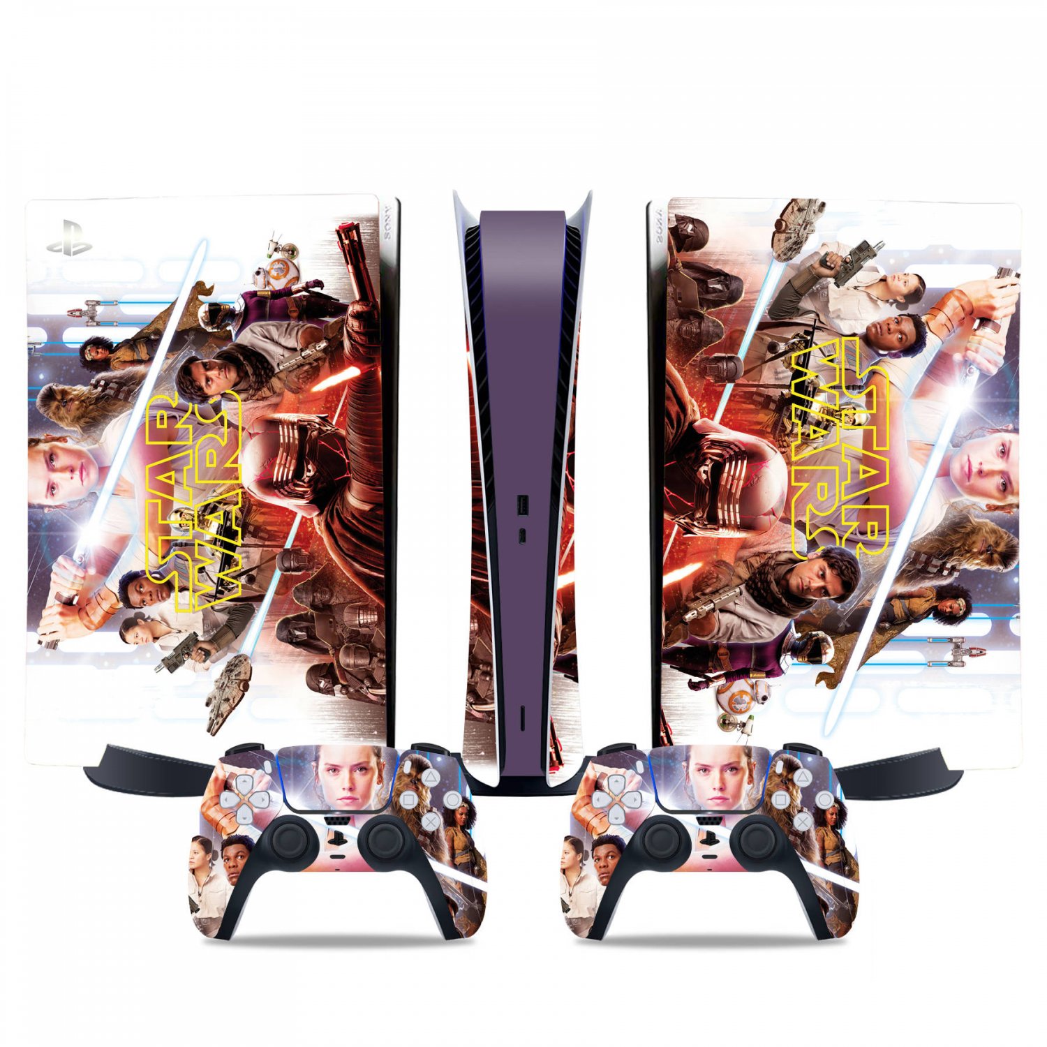 Star Wars decal skin for PS5 digital Console & 2 Controllers