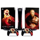 God of War Kratos decal skin for PS5 digital Console & 2 Controllers