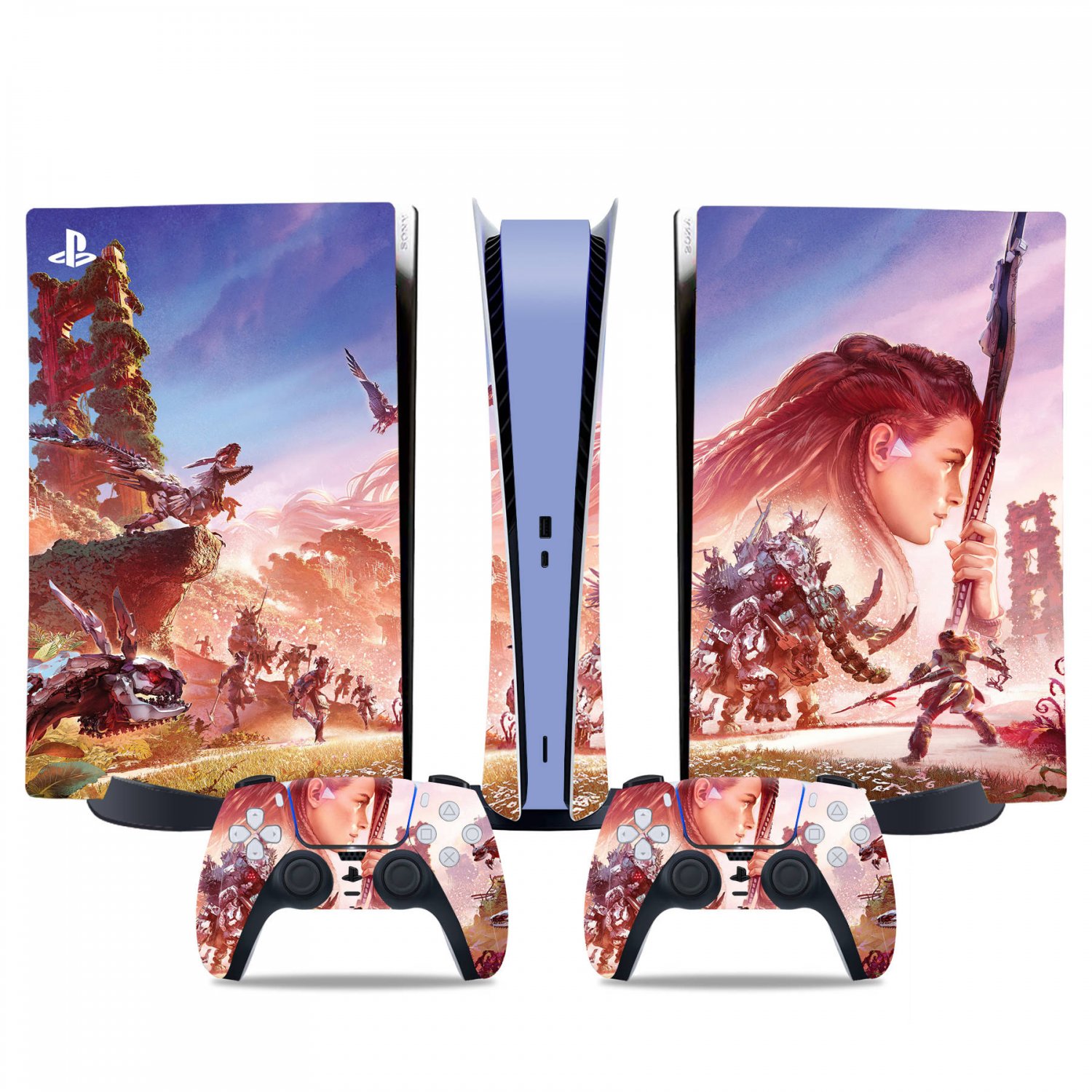 The Frozen Wilds decal skin for PS5 digital Console & 2 Controllers