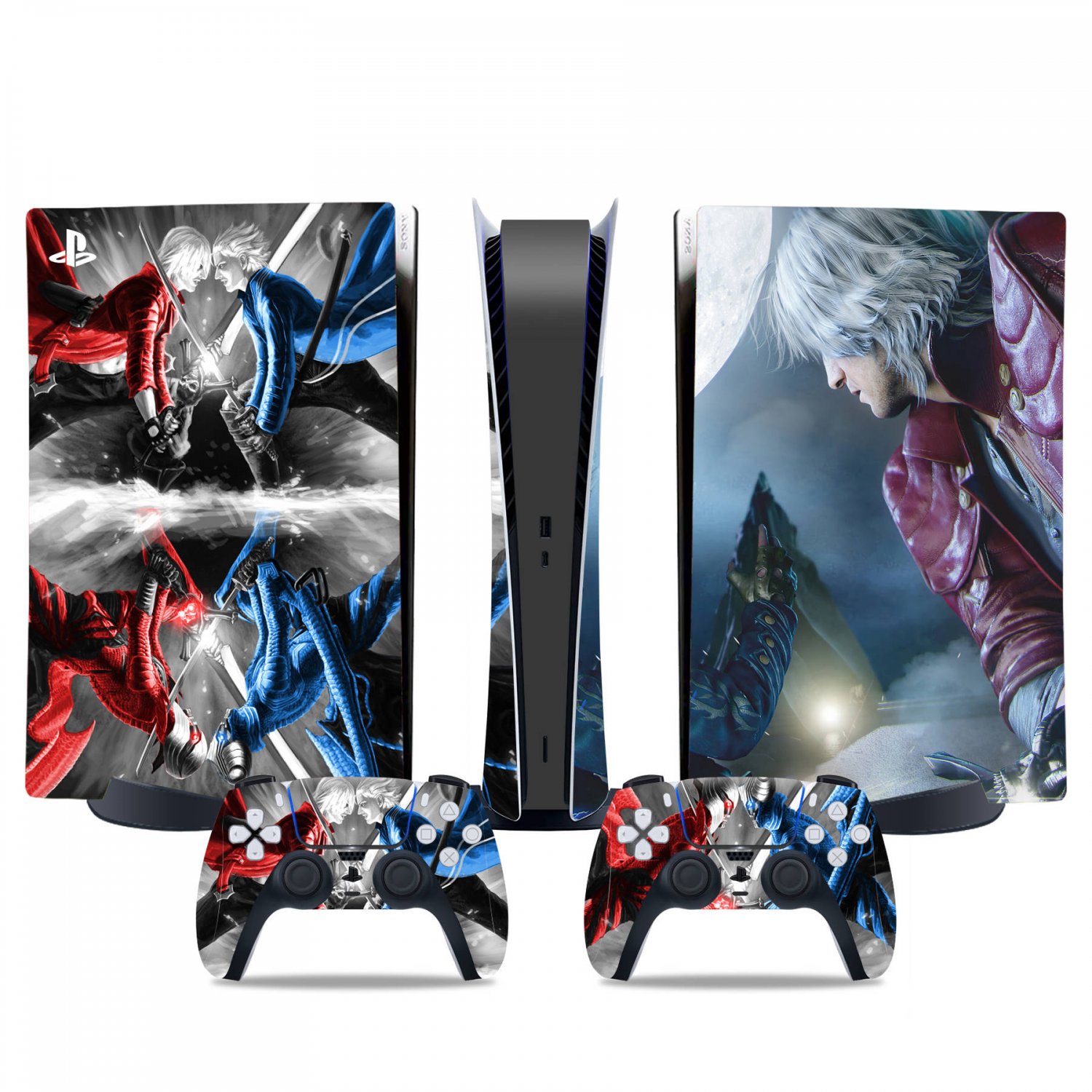 Devil May Cry 5 decal skin for PS5 digital Console & 2 Controllers