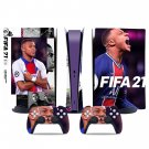 FIFA 21 decal skin for PS5 digital Console & 2 Controllers