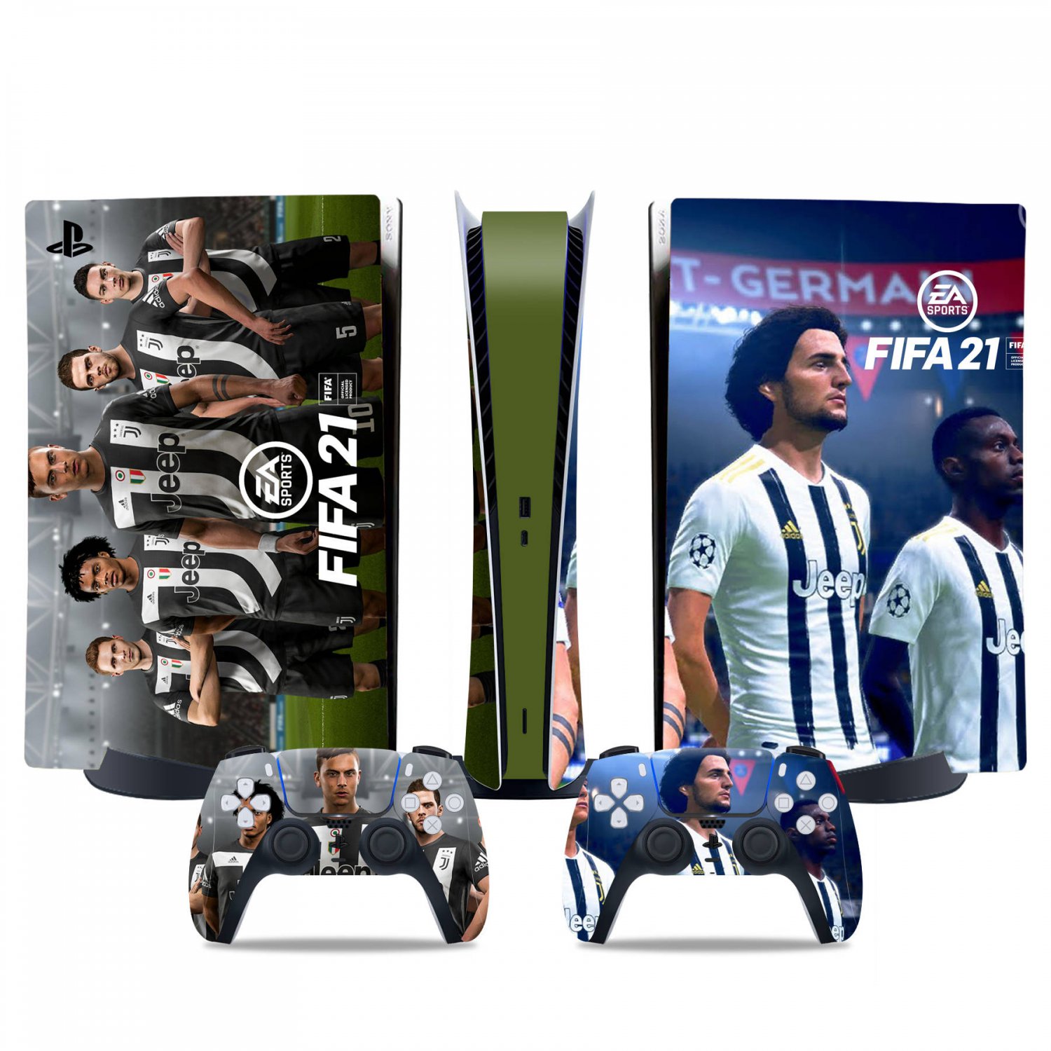 FIFA 21 decal skin for PS5 digital Console & 2 Controllers