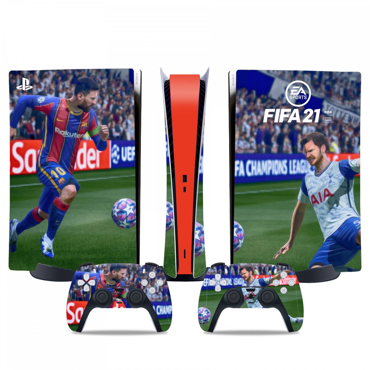 FIFA 21 decal skin for PS5 digital Console & 2 Controllers
