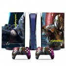Cyberpunk decal skin for PS5 digital Console & 2 Controllers