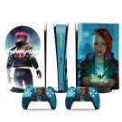 Cyberpunk decal skin for PS5 digital Console & 2 Controllers