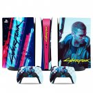 Cyberpunk decal skin for PS5 digital Console & 2 Controllers
