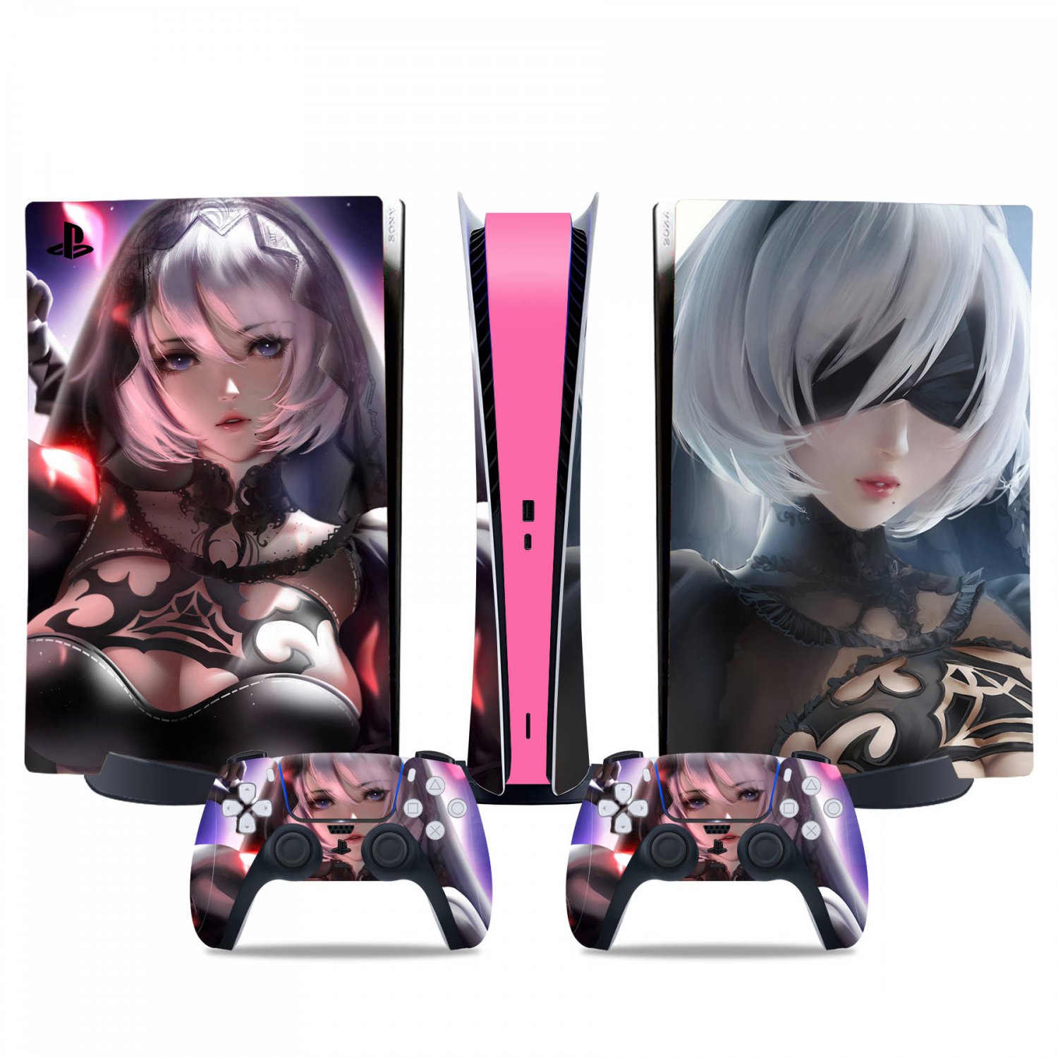 Nier Automata decal skin for PS5 digital Console & 2 Controllers