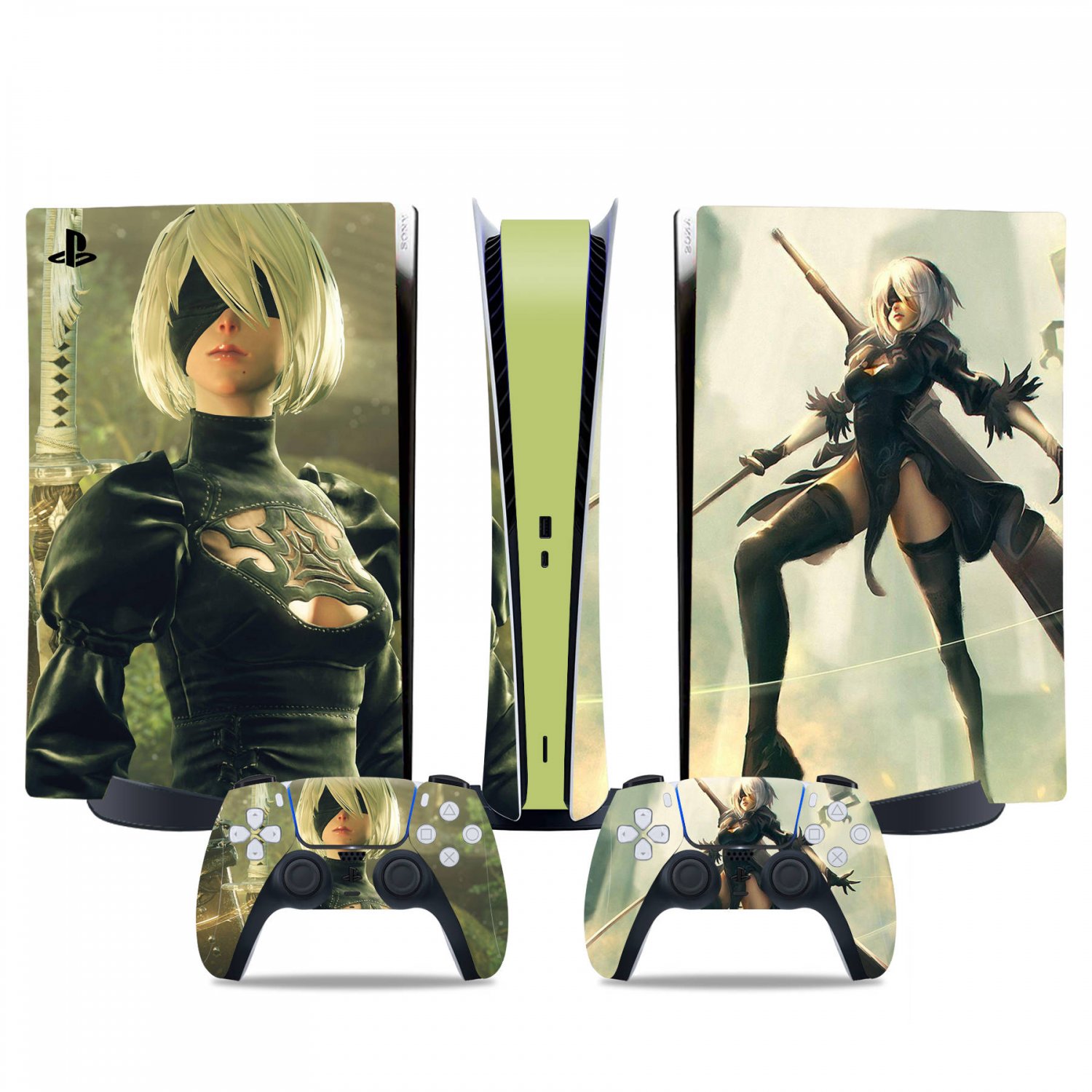 Nier Automata decal skin for PS5 digital Console & 2 Controllers