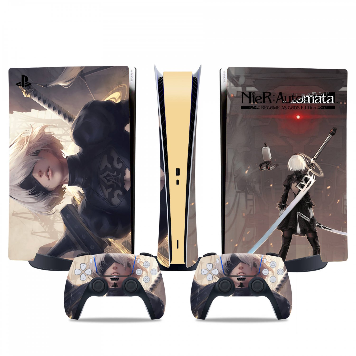 Nier Automata decal skin for PS5 digital Console & 2 Controllers