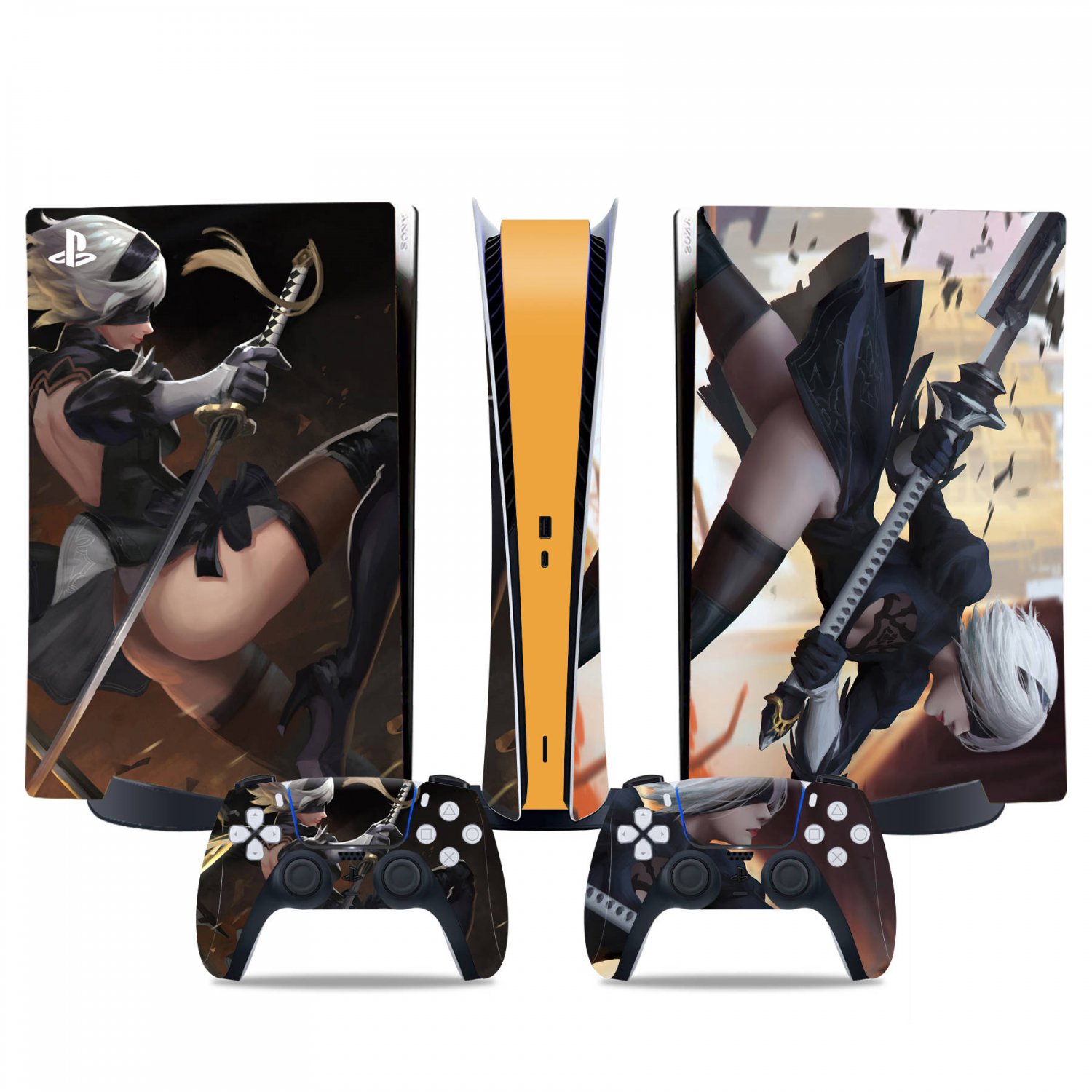 Nier Automata decal skin for PS5 digital Console & 2 Controllers