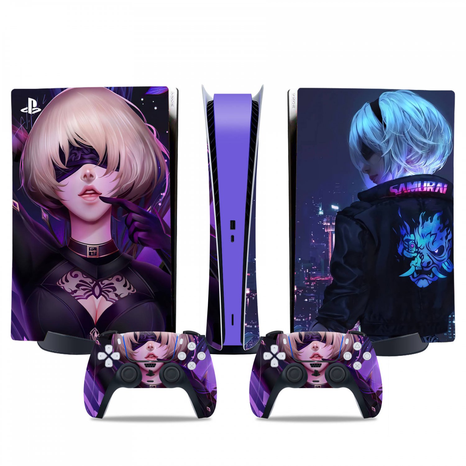 Nier Automata decal skin for PS5 digital Console & 2 Controllers